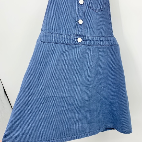 Levis Kids Girls Size XL Dress Overalls Bib Jumper Blue Cotton Denim Jean Adjust - Picture 3 of 7